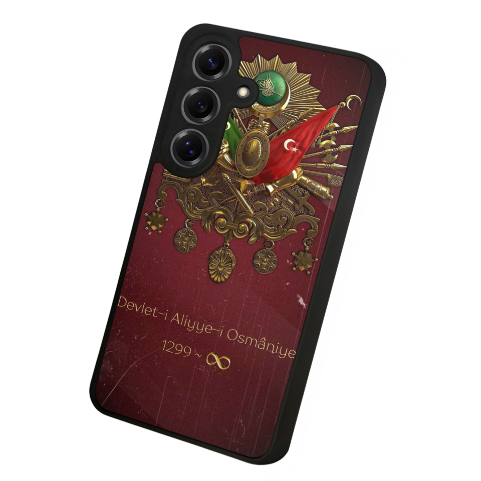 Samsung Galaxy S25 Uyumlu Osmanli Tugrasi Tasarımlı Glossy Premium Kılıf