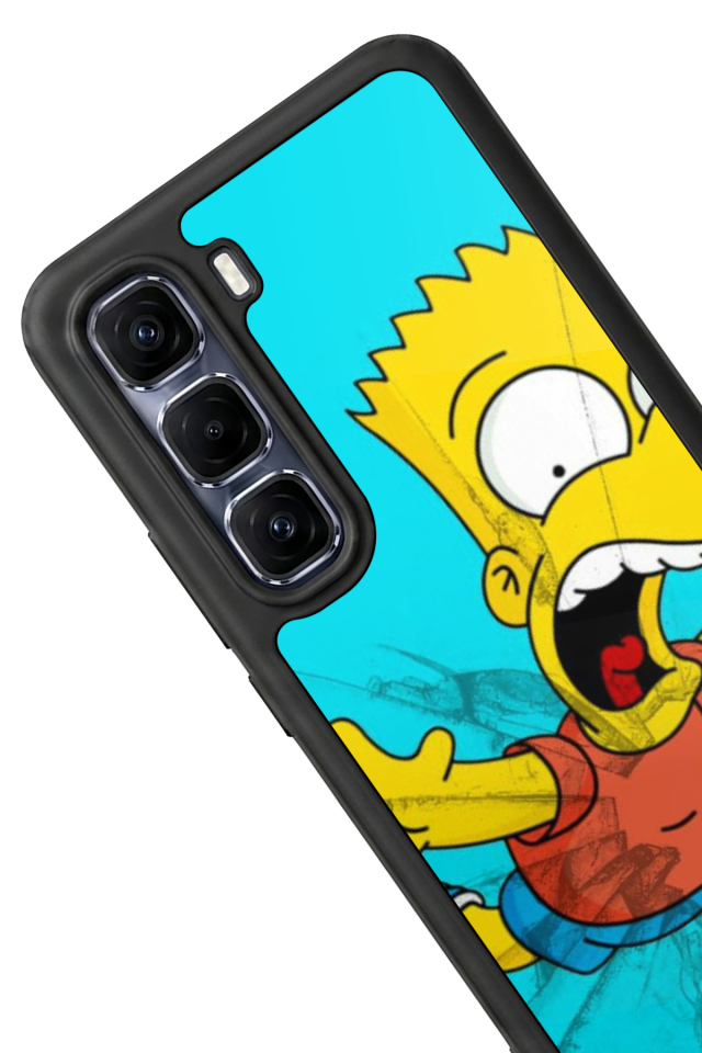 Infinix Hot 60 Pro Plus Uyumlu The Simpsons Tasarımlı Glossy Premium Kılıf