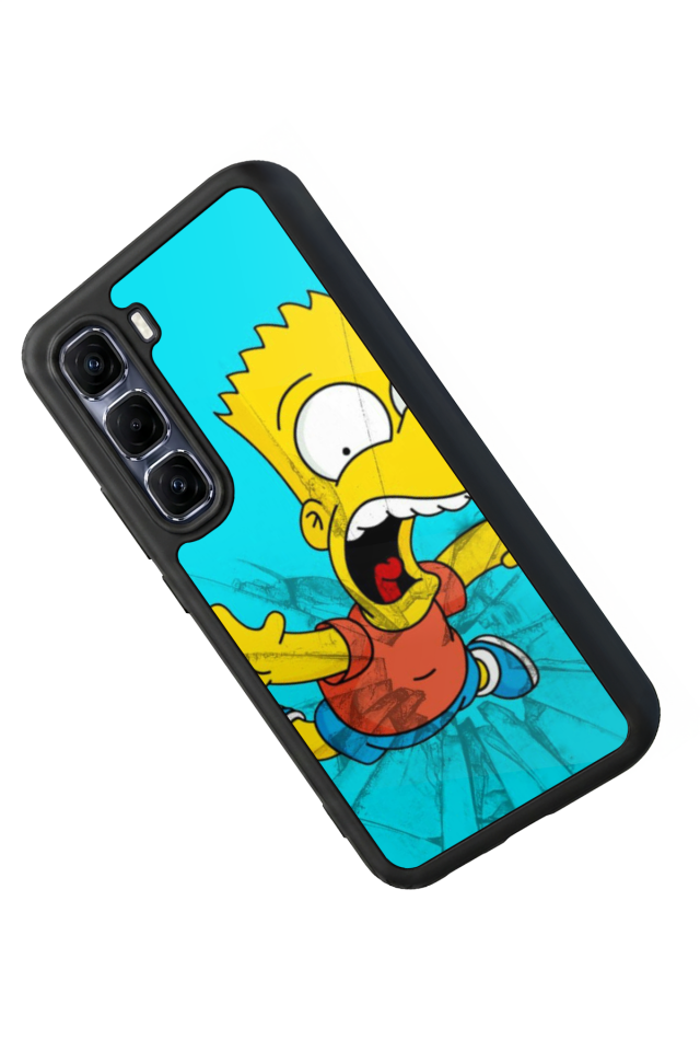 Infinix Hot 60 Pro Plus Uyumlu The Simpsons Tasarımlı Glossy Premium Kılıf