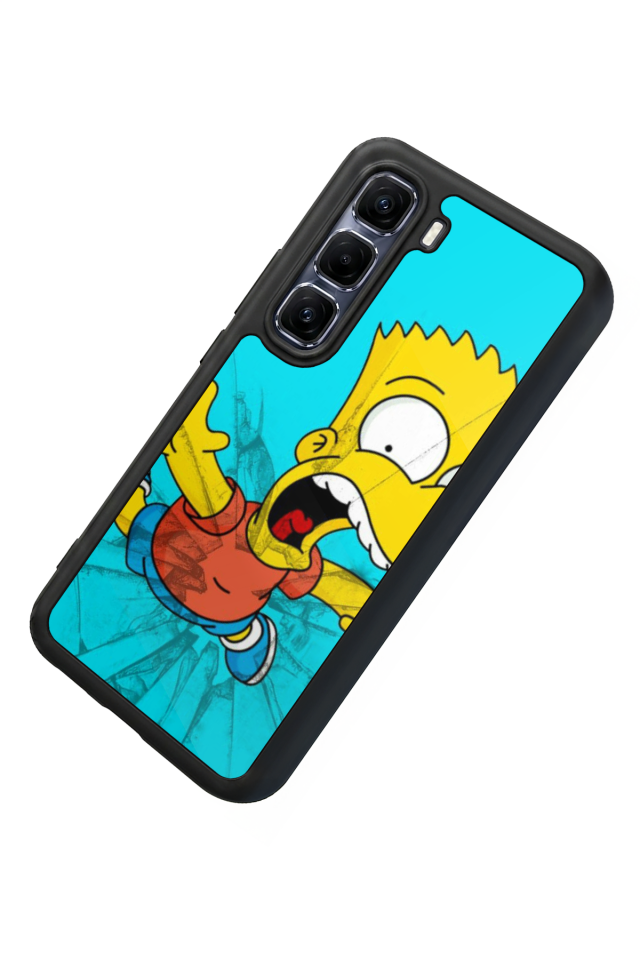 Infinix Hot 60 Pro Plus Uyumlu The Simpsons Tasarımlı Glossy Premium Kılıf