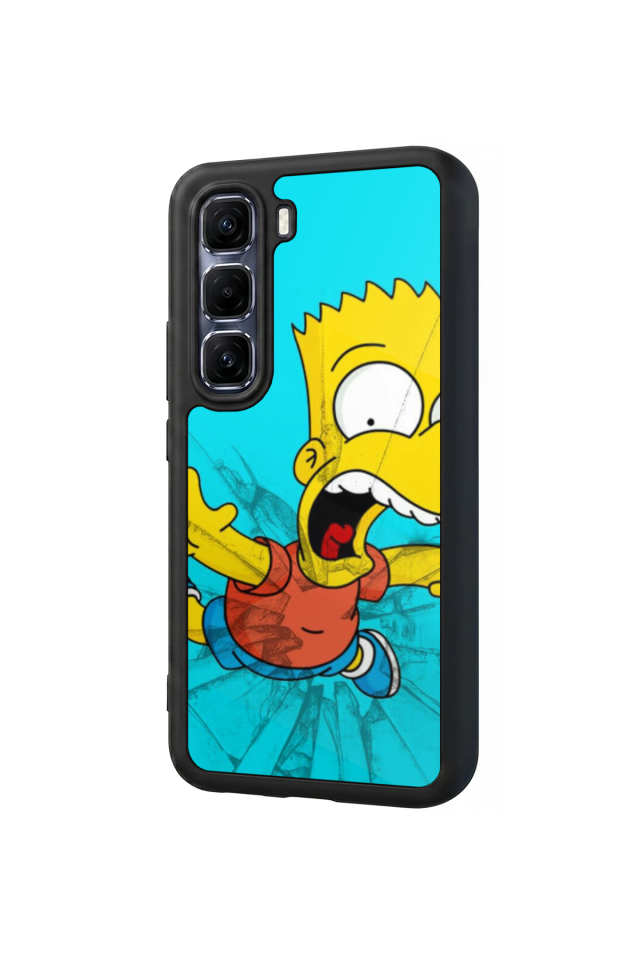 Infinix Hot 60 Pro Plus Uyumlu The Simpsons Tasarımlı Glossy Premium Kılıf