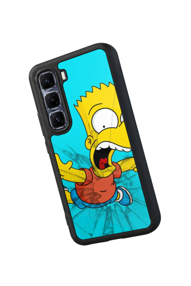 Infinix Hot 60 Pro Plus Uyumlu The Simpsons Tasarımlı Glossy Premium Kılıf