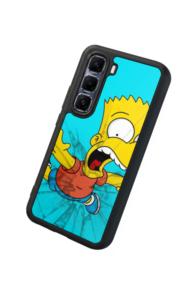 Infinix Hot 60 Pro Plus Uyumlu The Simpsons Tasarımlı Glossy Premium Kılıf
