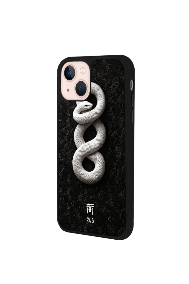 iPhone 13/14 Uyumlu Yılan Tasarımlı Glossy Premium Kılıf