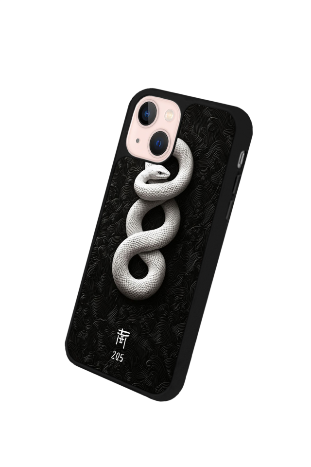 iPhone 13/14 Uyumlu Yılan Tasarımlı Glossy Premium Kılıf