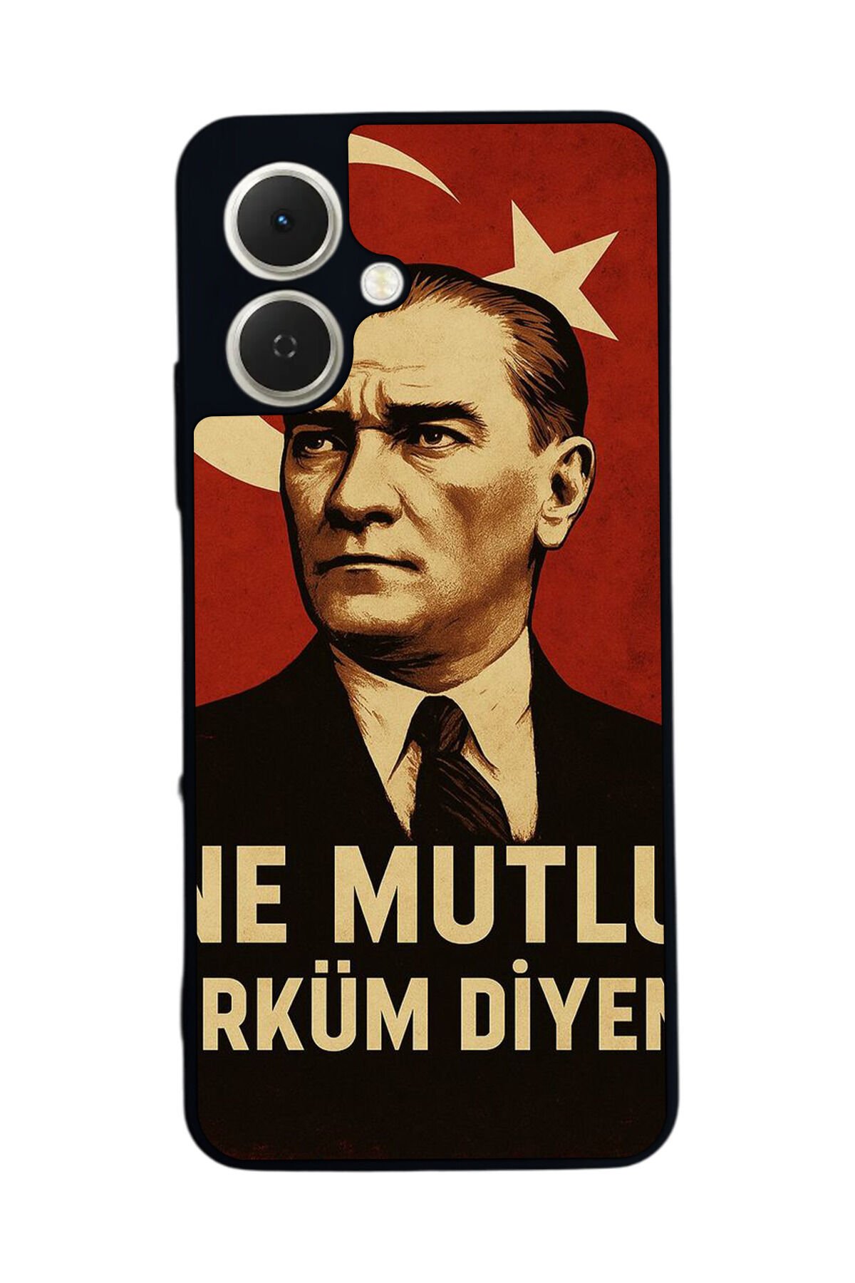 Tecno Spark GO 2 Uyumlu Mustafa Kemal Ataturk Tasarımlı Glossy Premium Kılıf