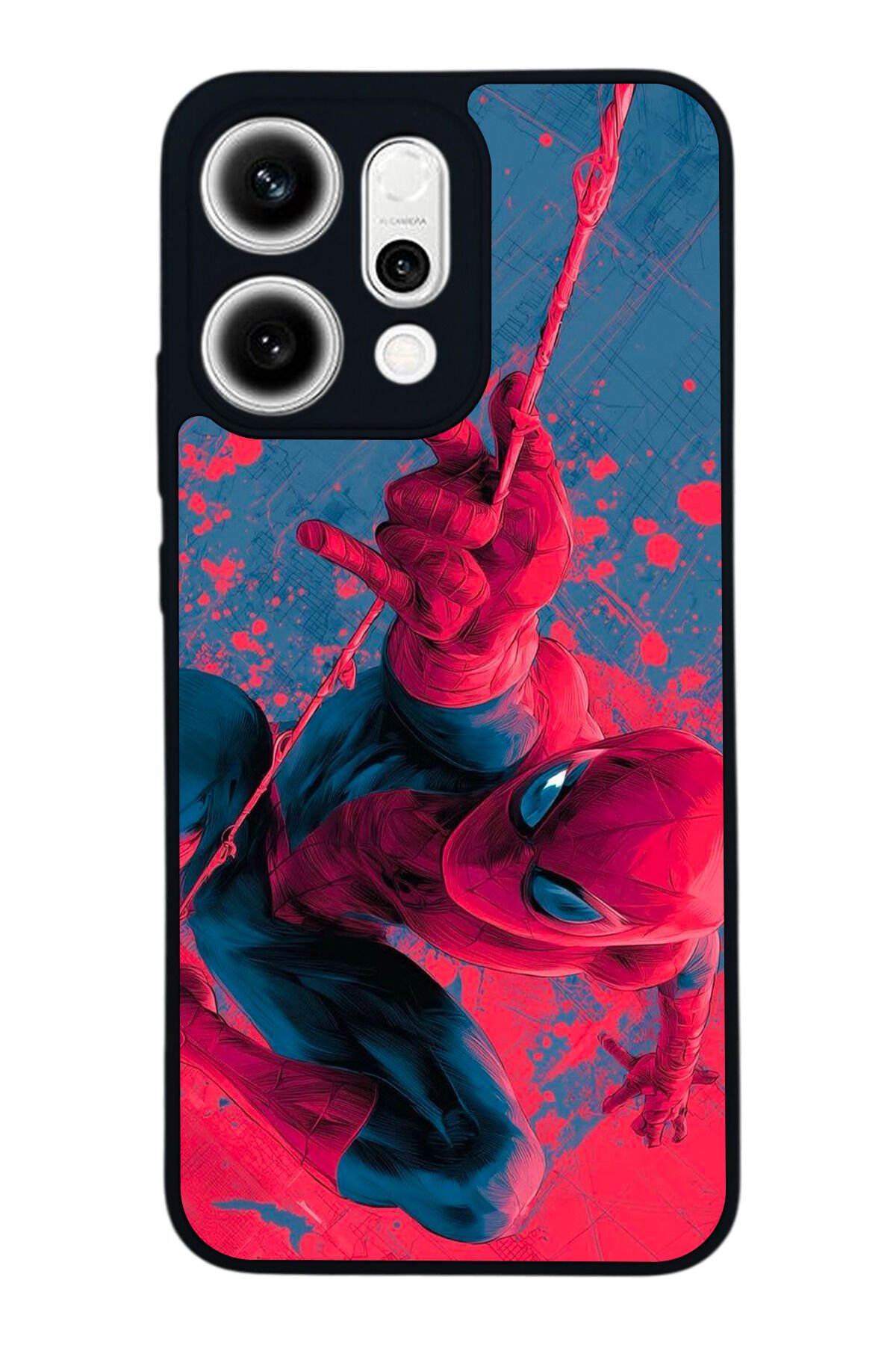 Oppo Reno 14 Uyumlu Spider Man ( Örümcek Adam ) Tasarımlı Glossy Premium Kılıf