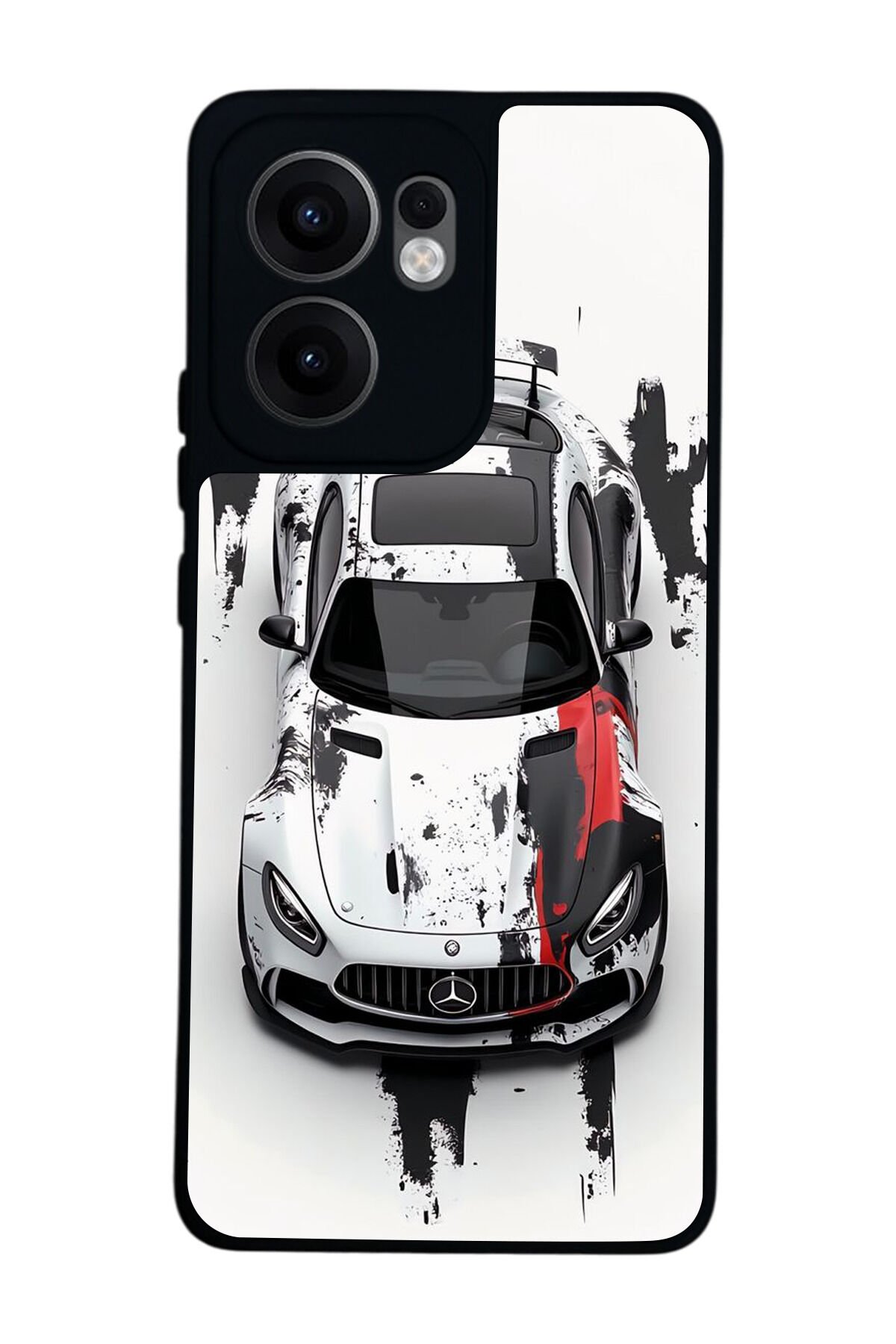Oppo Reno 13F Uyumlu Mercedes Tasarımlı Glossy Premium Kılıf