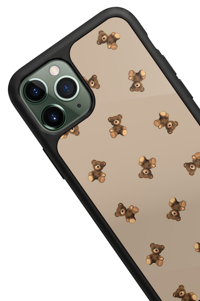 iPhone 11 Pro Max Uyumlu Ayı Tasarımlı Glossy Premium Kılıf