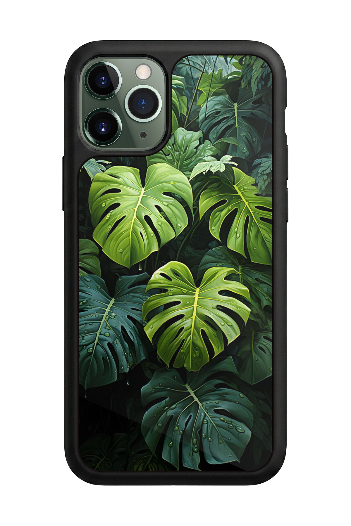 iPhone 11 Pro Uyumlu Botanik Tasarımlı Glossy Premium Kılıf