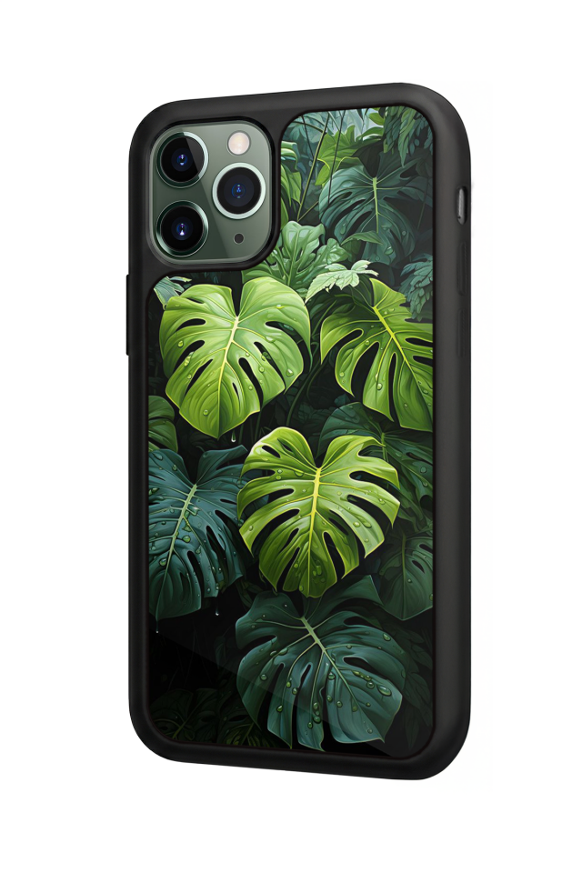 iPhone 11 Pro Uyumlu Botanik Tasarımlı Glossy Premium Kılıf