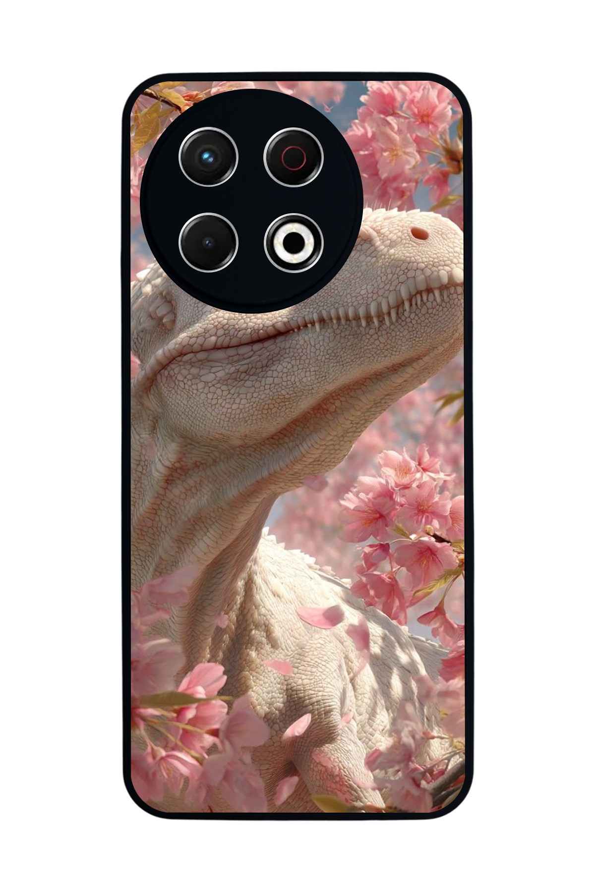 Tecno Spark 30 Pro Uyumlu Dinazor Tasarımlı Glossy Premium Kılıf