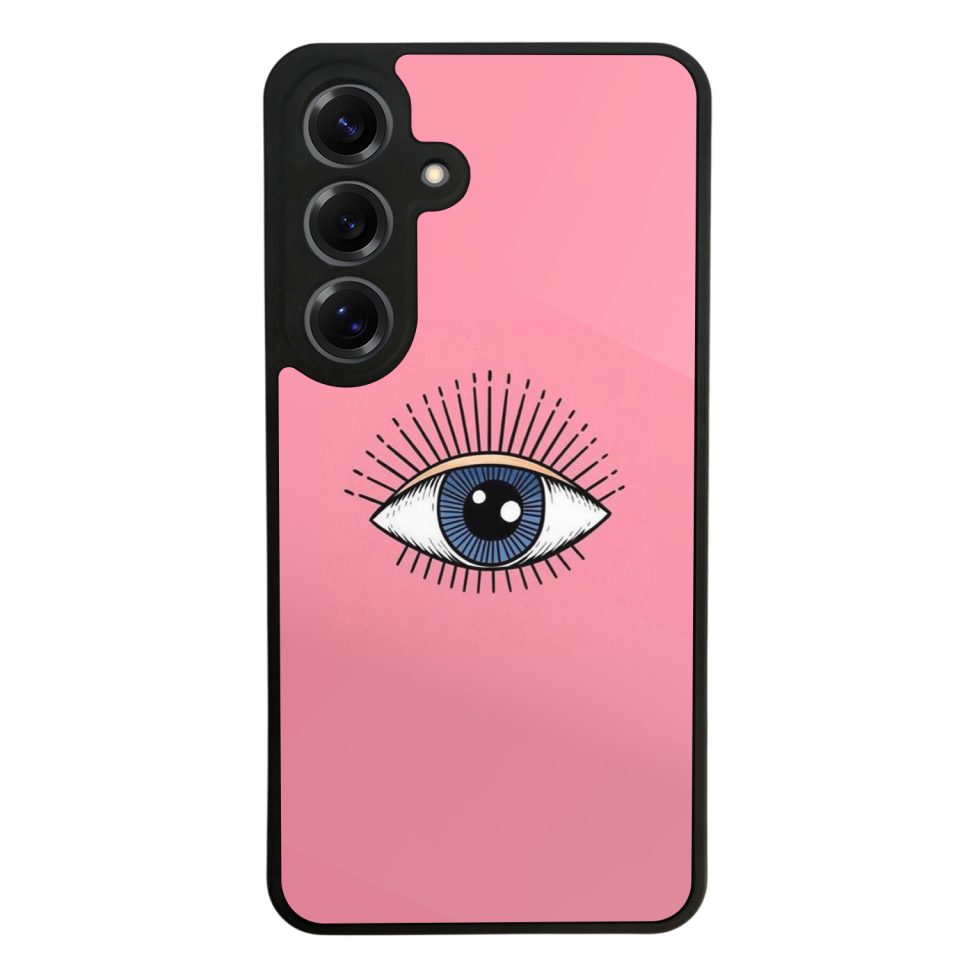 Samsung Galaxy S25 Uyumlu Göz Tasarımlı Glossy Premium Kılıf