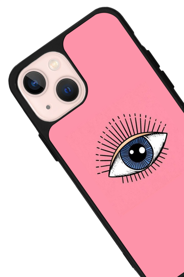 iPhone 13/14 Uyumlu Göz Tasarımlı Glossy Premium Kılıf