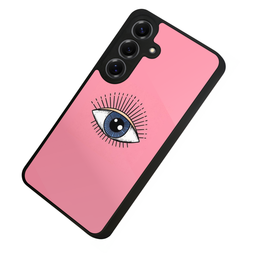 Samsung Galaxy S25 Uyumlu Göz Tasarımlı Glossy Premium Kılıf