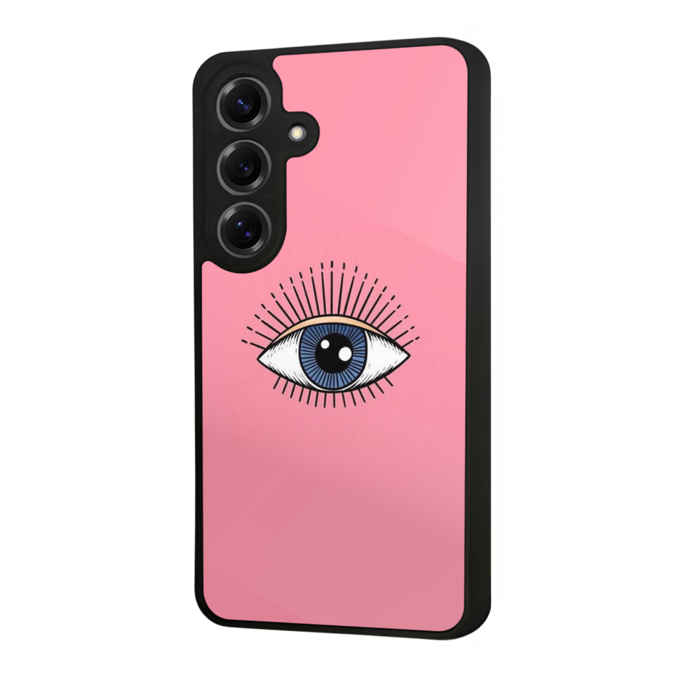 Samsung Galaxy S25 Uyumlu Göz Tasarımlı Glossy Premium Kılıf