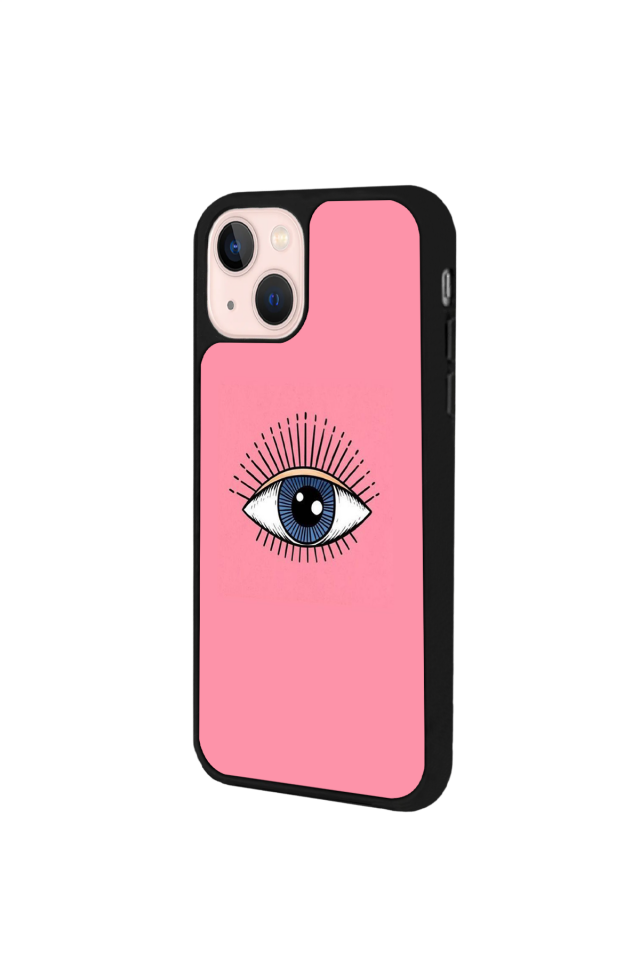 iPhone 13/14 Uyumlu Göz Tasarımlı Glossy Premium Kılıf