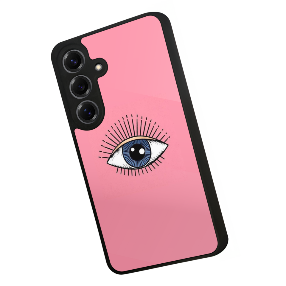 Samsung Galaxy S25 Uyumlu Göz Tasarımlı Glossy Premium Kılıf