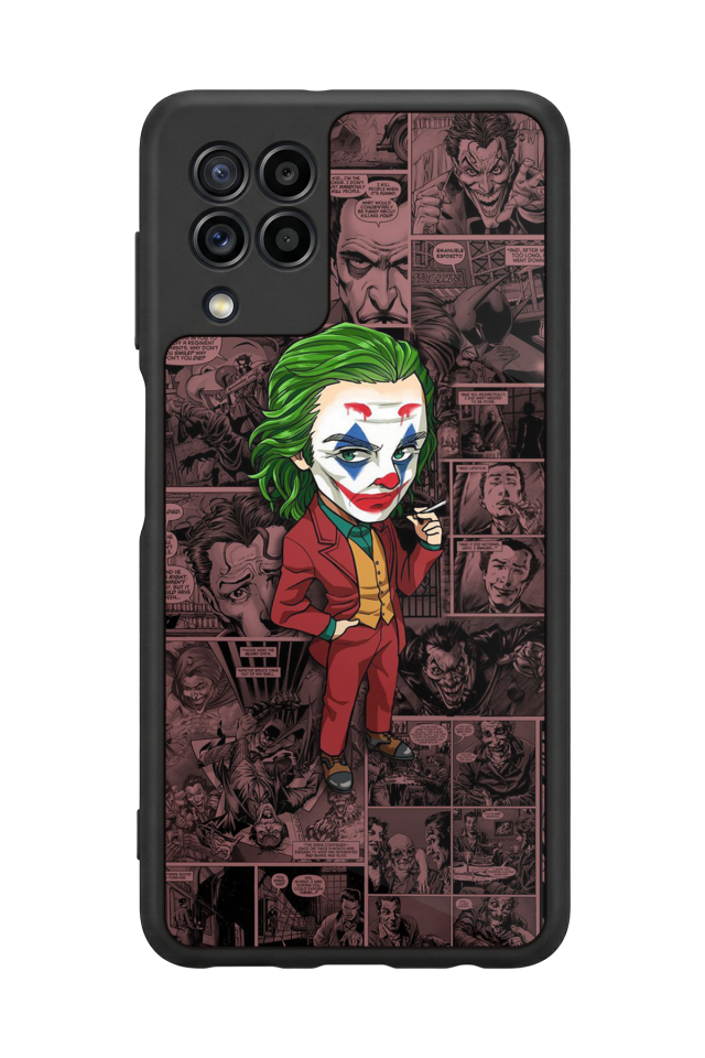Samsung Galaxy M32 Uyumlu Joker Tasarımlı Glossy Premium Kılıf