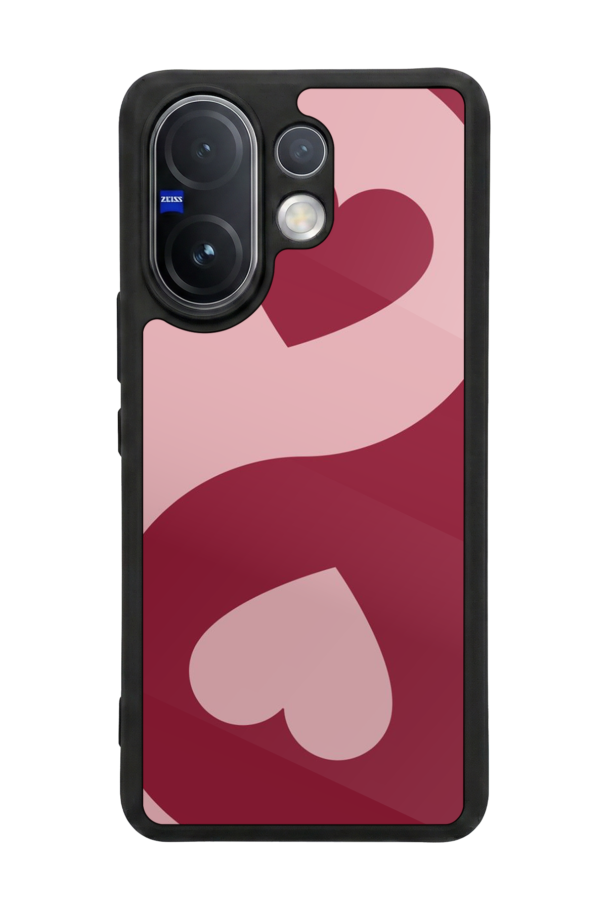 Vivo V60 Uyumlu Kalp Love Tasarımlı Glossy Premium Kılıf