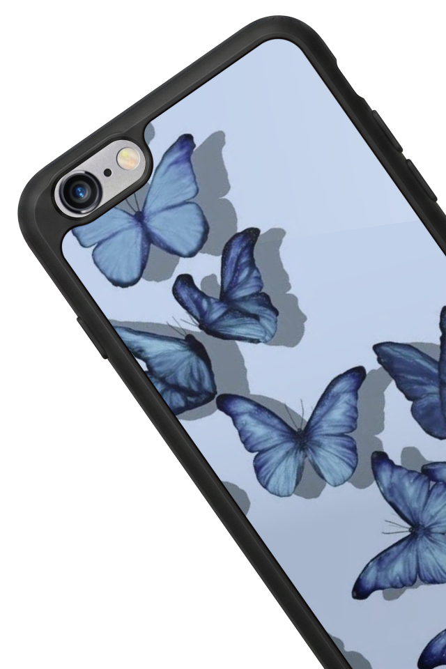 iPhone 6 Plus Uyumlu Kelebek Tasarımlı Glossy Premium Kılıf