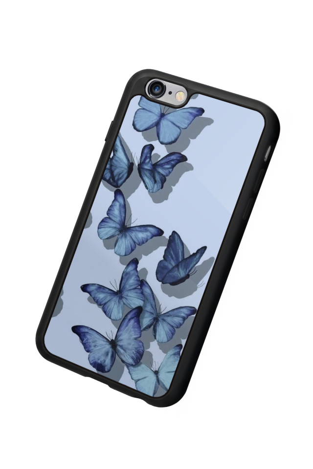 iPhone 6 Plus Uyumlu Kelebek Tasarımlı Glossy Premium Kılıf