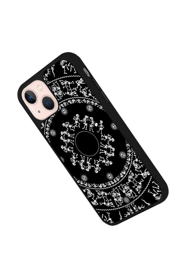 iPhone 15 Plus Uyumlu Mandala Tasarımlı Glossy Premium Kılıf