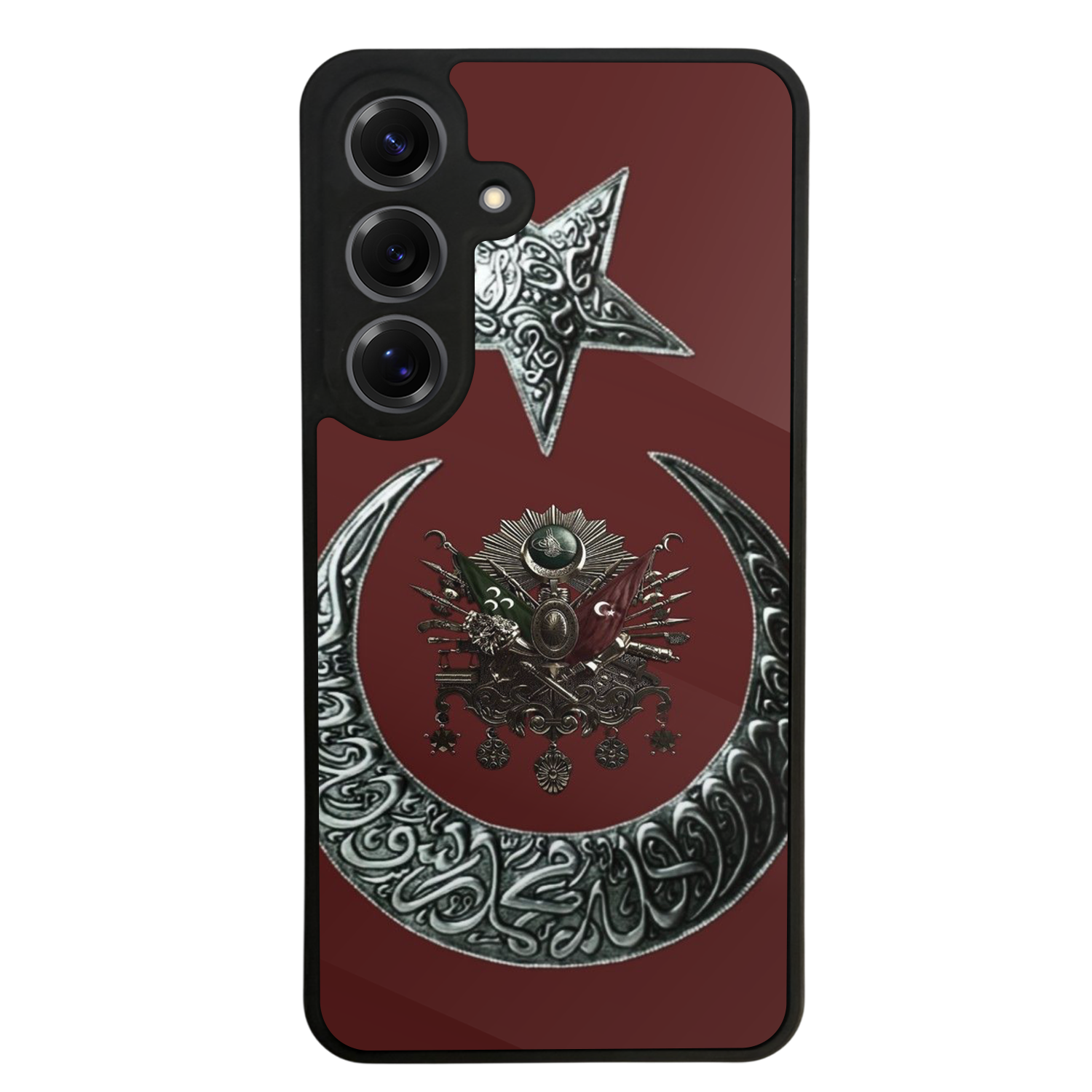 Samsung Galaxy S25 Uyumlu Osmanli Tugrasi Tasarımlı Glossy Premium Kılıf