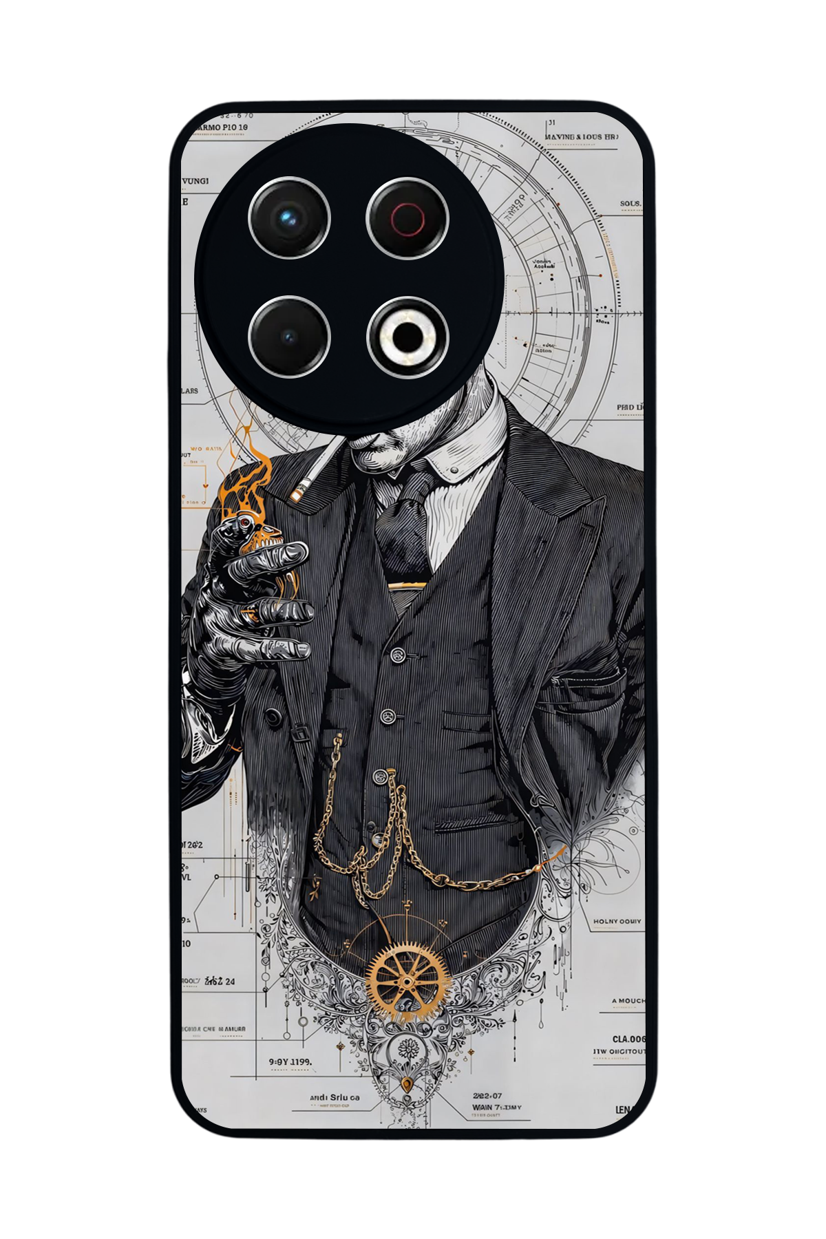 Tecno Spark 30 Pro Uyumlu Peaky Blinders Tasarımlı Glossy Premium Kılıf