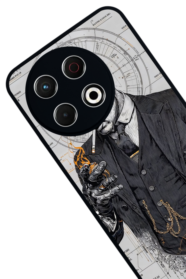 Tecno Spark 30 Pro Uyumlu Peaky Blinders Tasarımlı Glossy Premium Kılıf