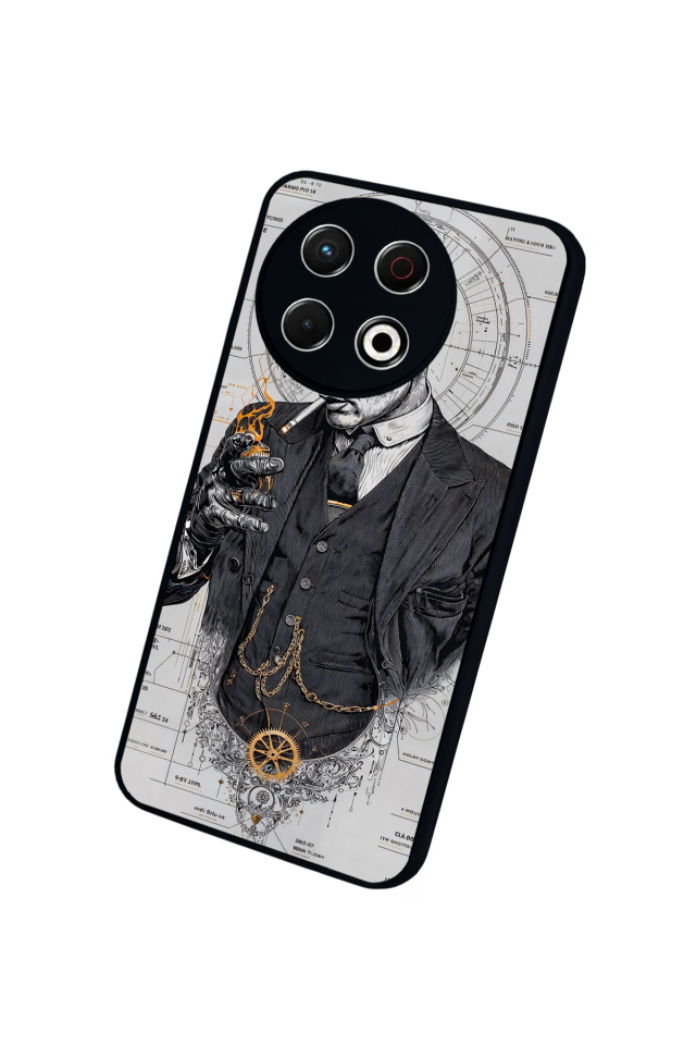 Tecno Spark 30 Pro Uyumlu Peaky Blinders Tasarımlı Glossy Premium Kılıf