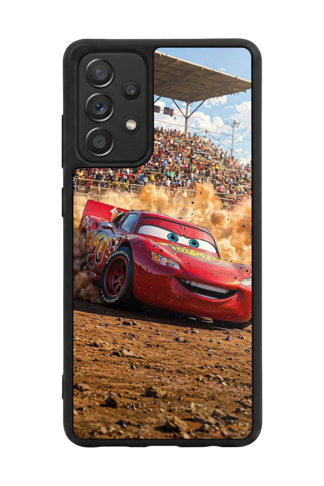 Samsung Galaxy A72 Uyumlu Şimsek McQueen Tasarımlı Glossy Premium Kılıf