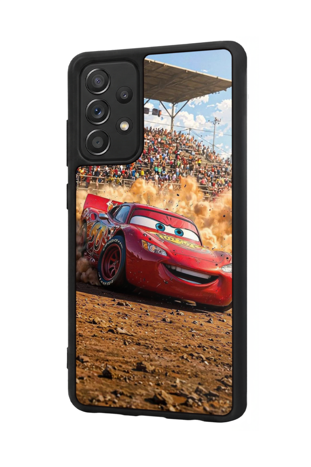Samsung Galaxy A72 Uyumlu Şimsek McQueen Tasarımlı Glossy Premium Kılıf