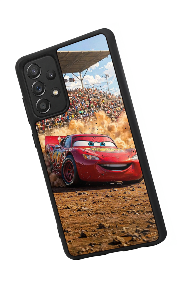 Samsung Galaxy A72 Uyumlu Şimsek McQueen Tasarımlı Glossy Premium Kılıf