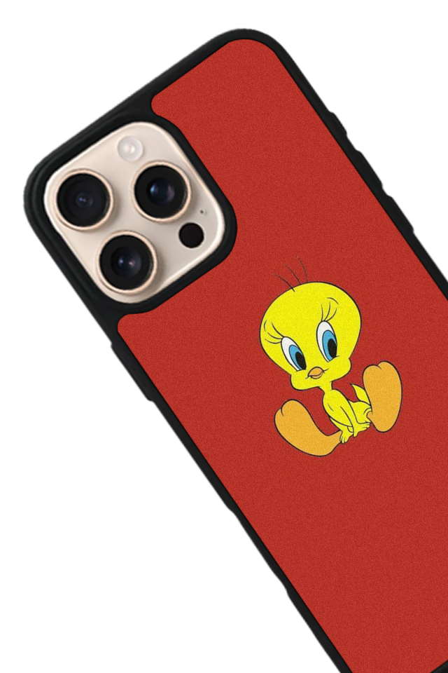 iPhone 14 Pro Max Uyumlu Tweety Tasarımlı Glossy Premium Kılıf