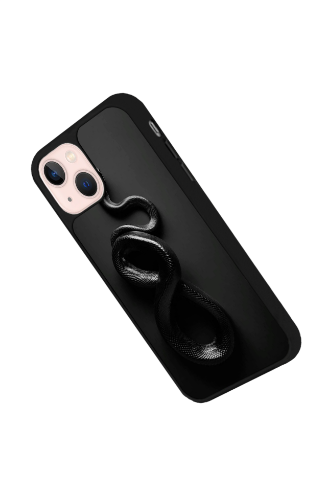 iPhone 13/14 Uyumlu Yılan Tasarımlı Glossy Premium Kılıf