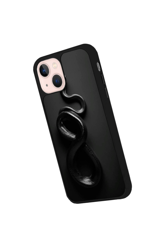 iPhone 13/14 Uyumlu Yılan Tasarımlı Glossy Premium Kılıf