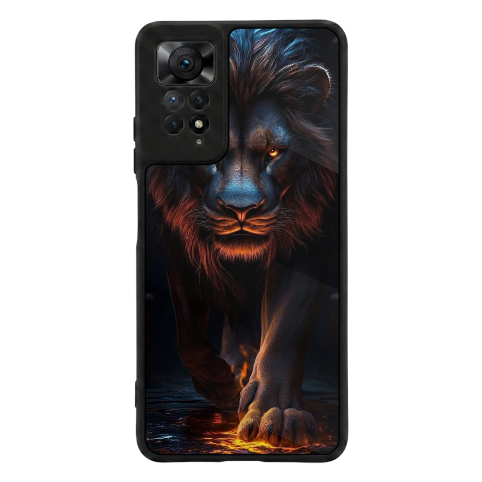 Xiaomi Redmi Note 12 Pro Uyumlu Aslan Tasarımlı Glossy Premium Kılıf