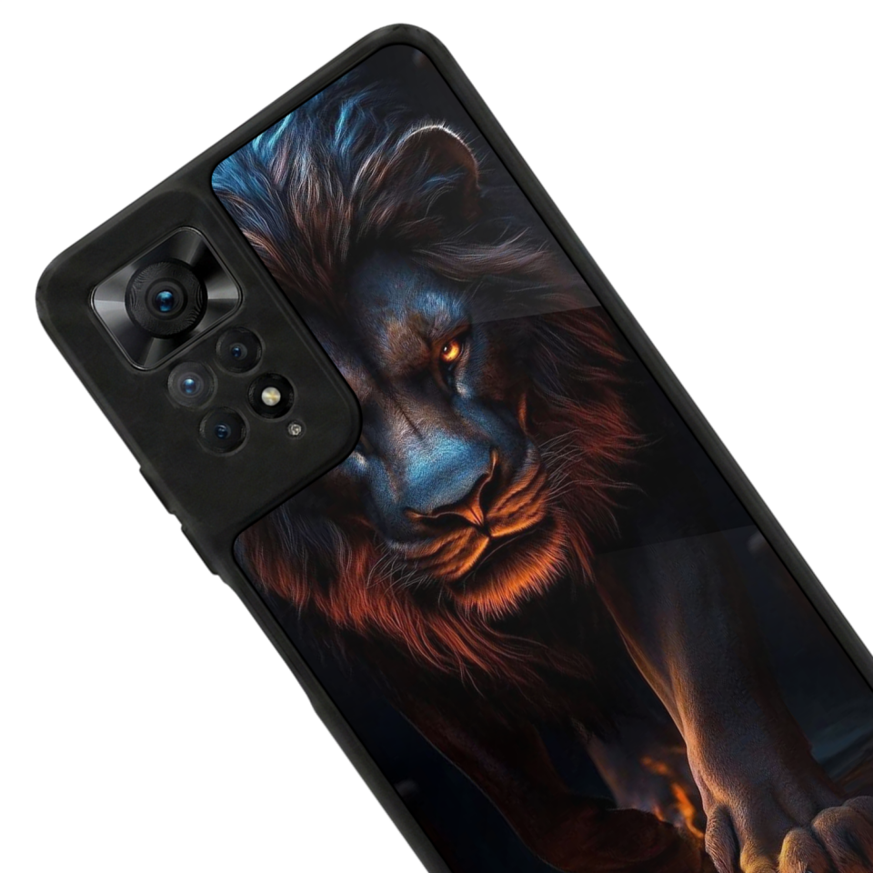 Xiaomi Redmi Note 12 Pro Uyumlu Aslan Tasarımlı Glossy Premium Kılıf