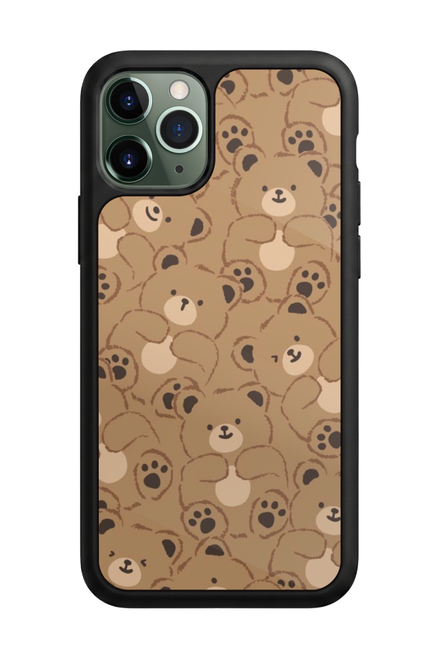 iPhone 11 Pro Max Uyumlu Ayı Tasarımlı Glossy Premium Kılıf