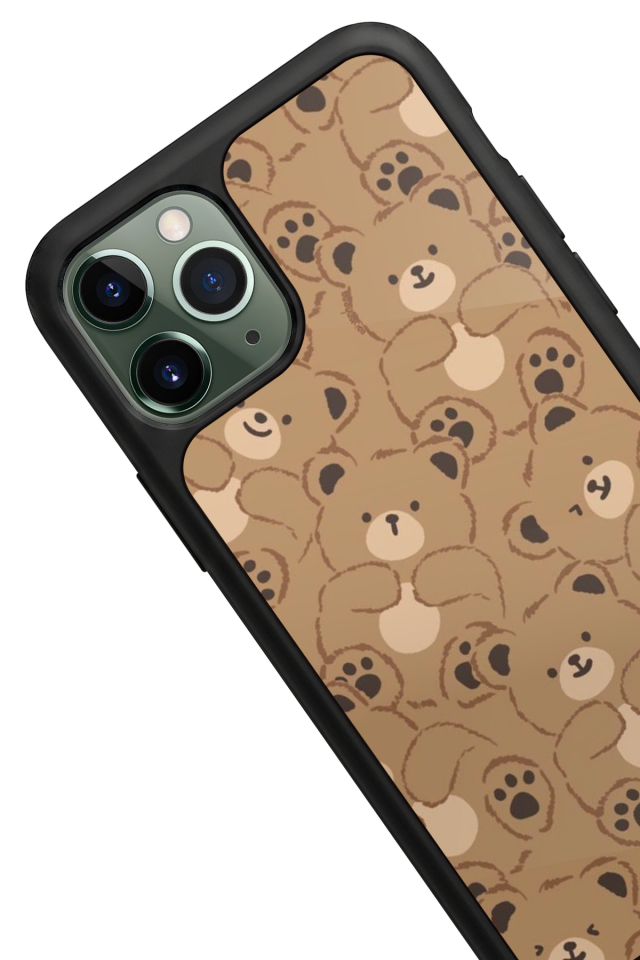 iPhone 11 Pro Max Uyumlu Ayı Tasarımlı Glossy Premium Kılıf