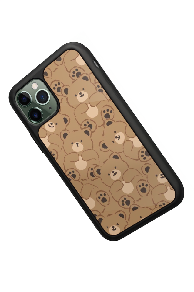 iPhone 11 Pro Max Uyumlu Ayı Tasarımlı Glossy Premium Kılıf