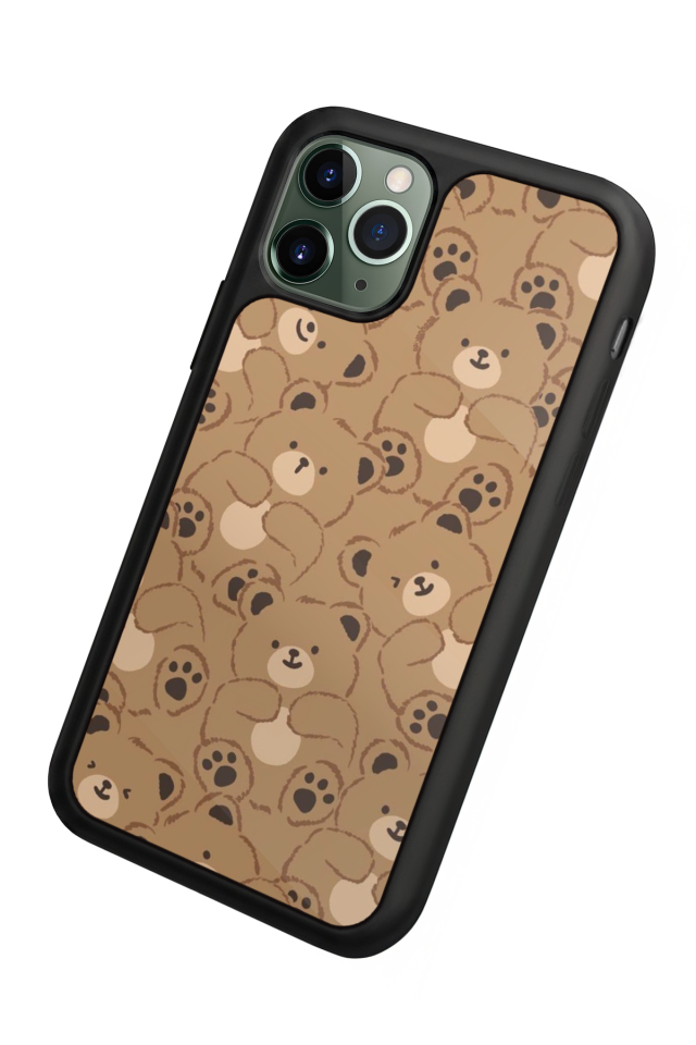 iPhone 11 Pro Max Uyumlu Ayı Tasarımlı Glossy Premium Kılıf