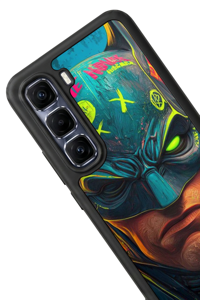 Infinix Hot 60 Pro Plus Uyumlu Batman Tasarımlı Glossy Premium Kılıf