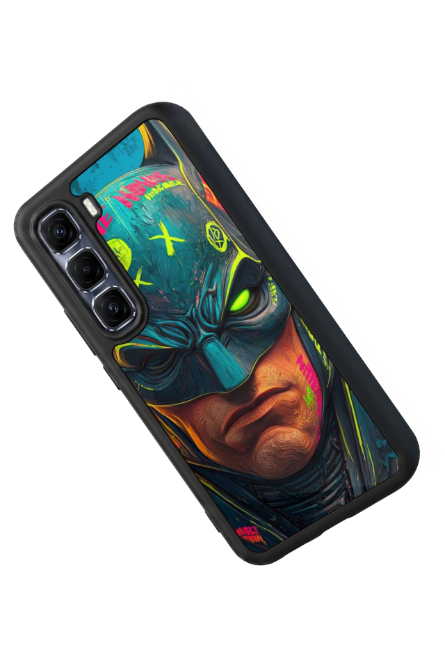 Infinix Hot 60 Pro Plus Uyumlu Batman Tasarımlı Glossy Premium Kılıf