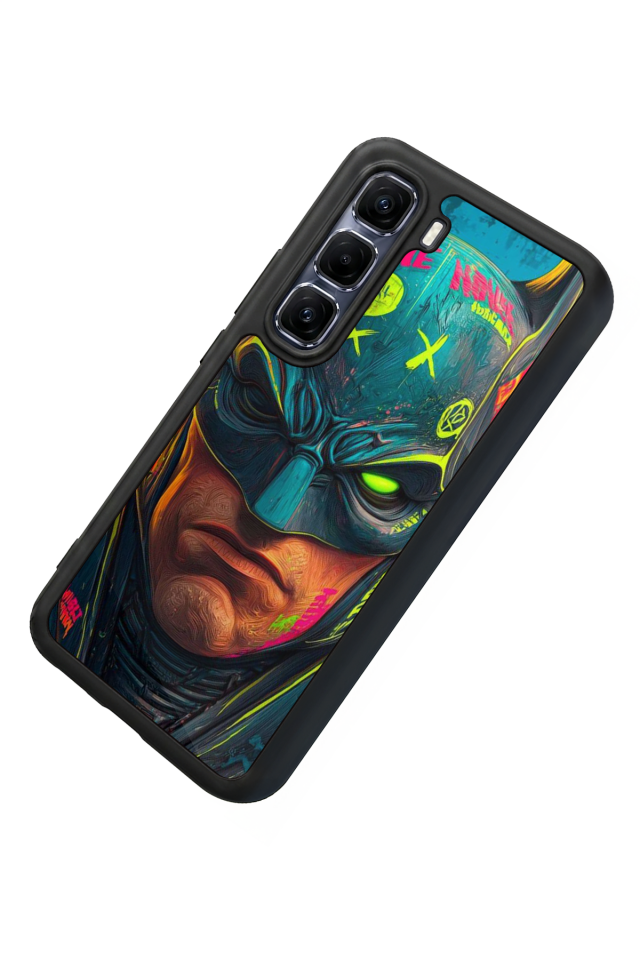 Infinix Hot 60 Pro Plus Uyumlu Batman Tasarımlı Glossy Premium Kılıf