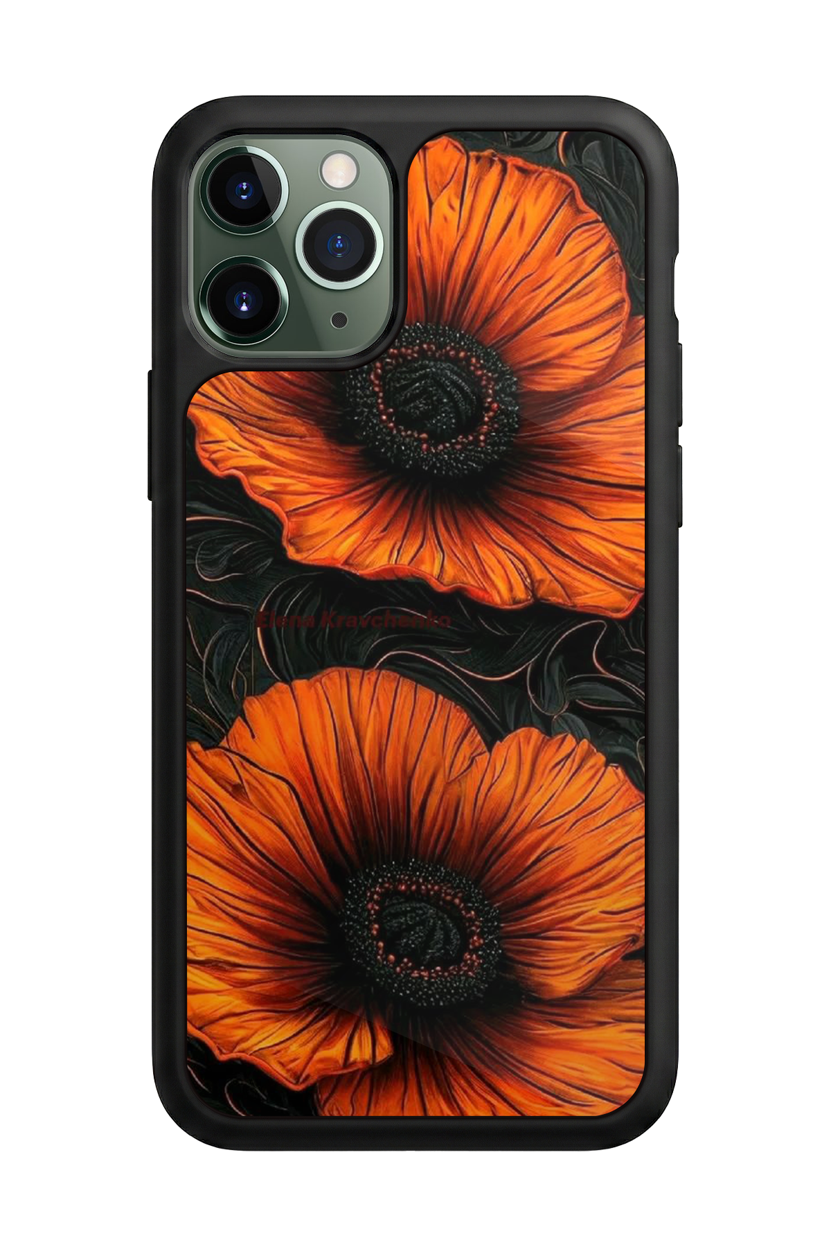 iPhone 11 Pro Uyumlu Botanik Tasarımlı Glossy Premium Kılıf