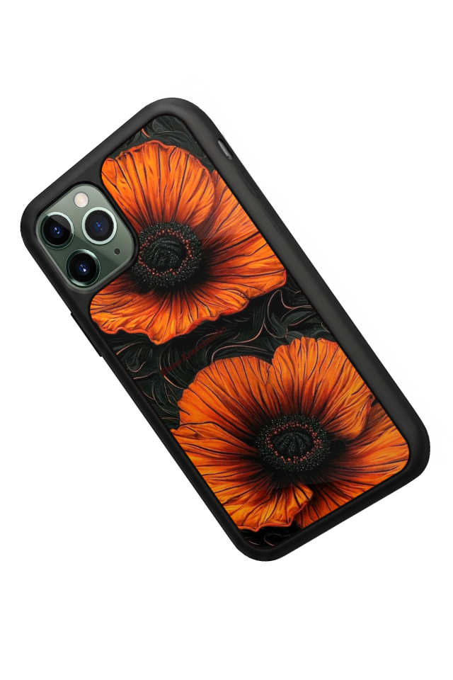 iPhone 11 Pro Uyumlu Botanik Tasarımlı Glossy Premium Kılıf