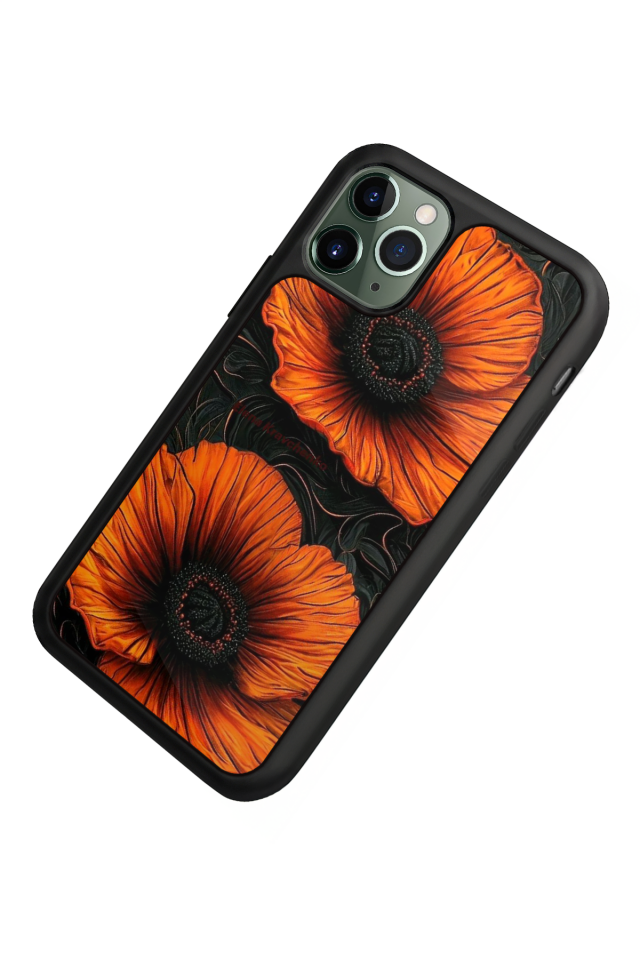 iPhone 11 Pro Uyumlu Botanik Tasarımlı Glossy Premium Kılıf