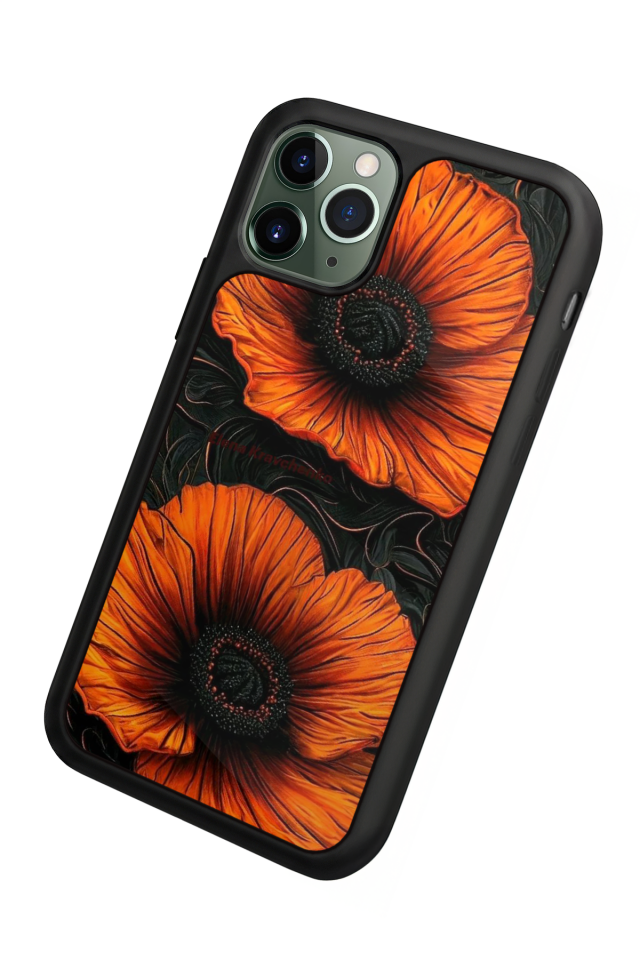 iPhone 11 Pro Uyumlu Botanik Tasarımlı Glossy Premium Kılıf